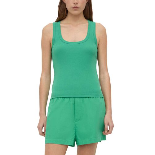 Assembly Label Robyn Scoop Neck Rib Tank Bright Green
